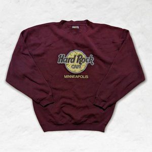 Hard Rock 'Minneapolis' Cafe Vintage Crew Neck Sweater